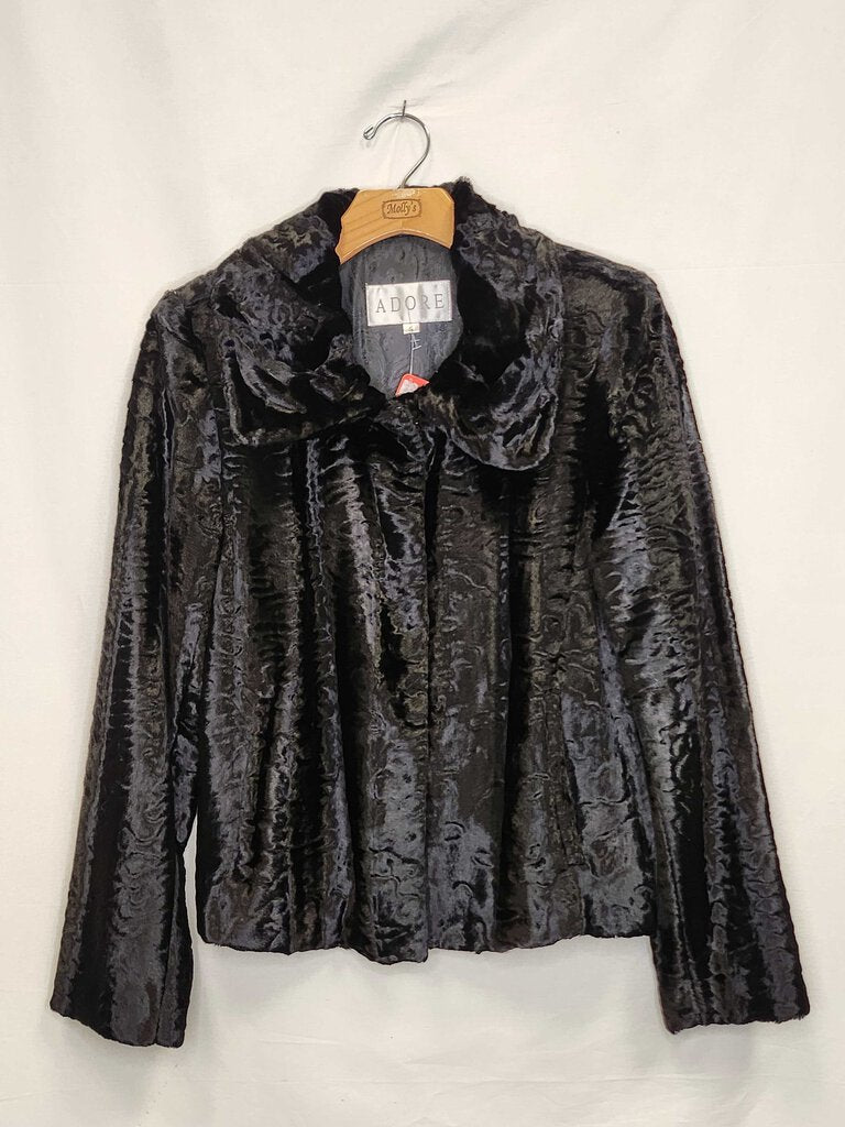 Adore Faux Fur Button Up Jacket