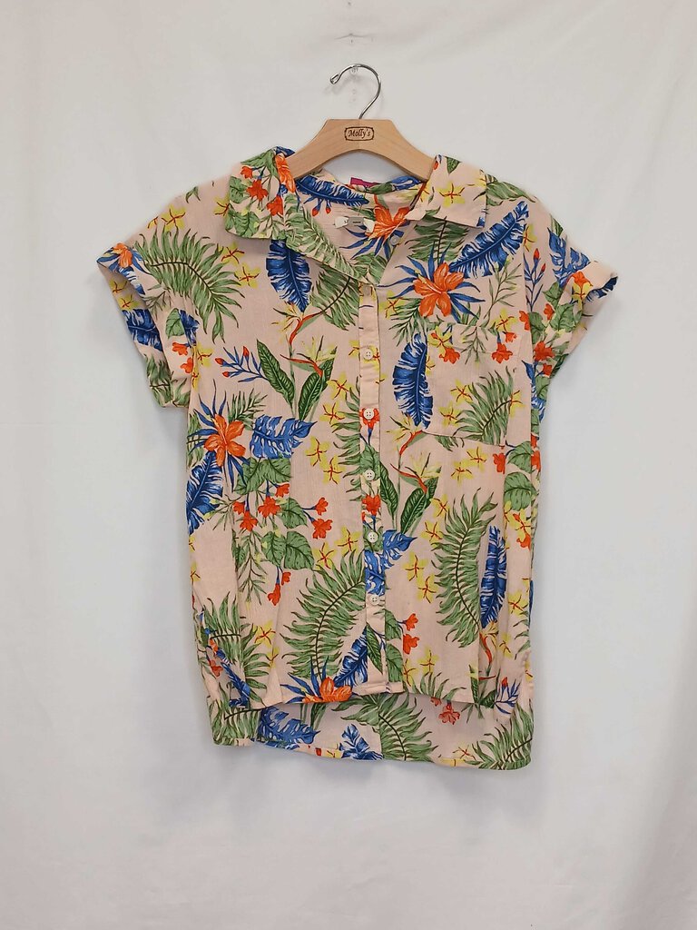 Style & Co Short Sleeve Top Button Up