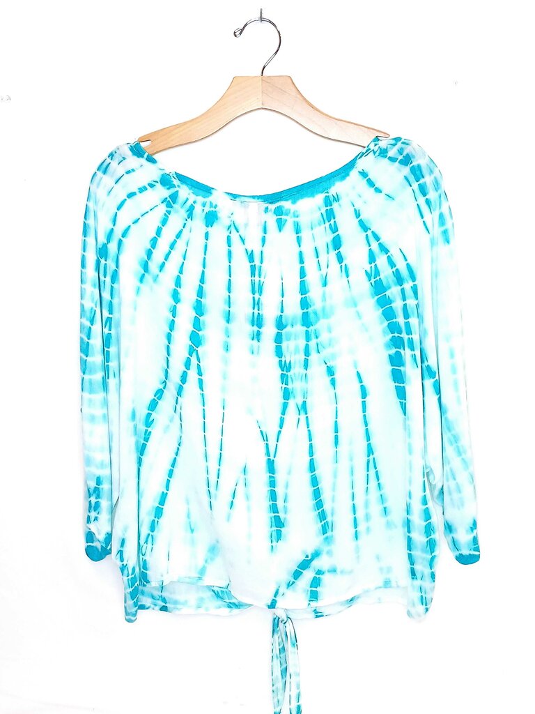 Chelsea & Theodore /4 Sleeve Tye Die Blouse