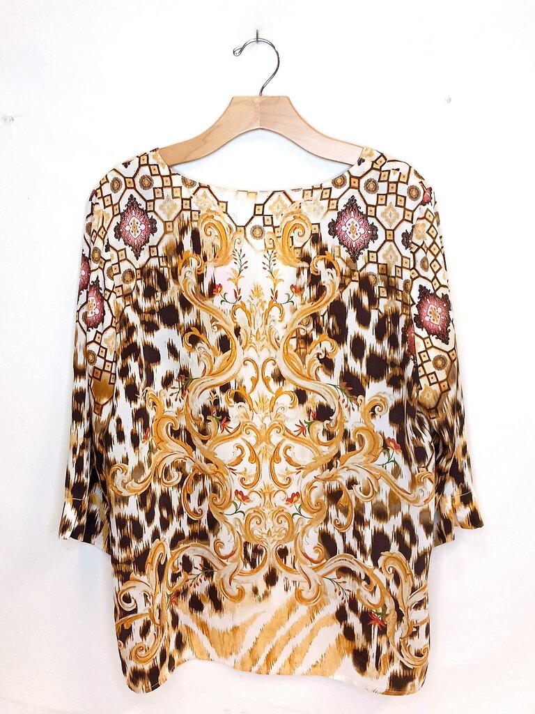 Chicos 3/4 Sleeve beaded Shirt