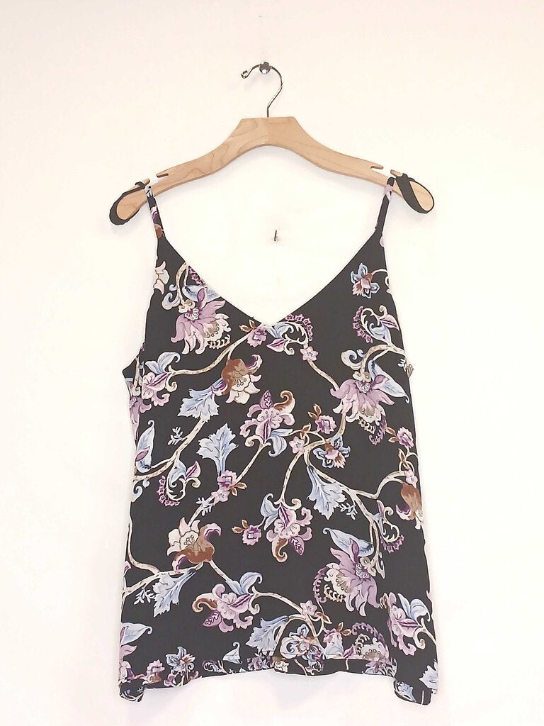White House Black Market Floral Tank Top