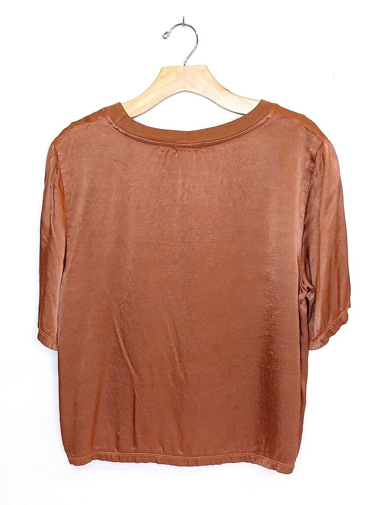 LA Made Short Sleeve Bronze Top