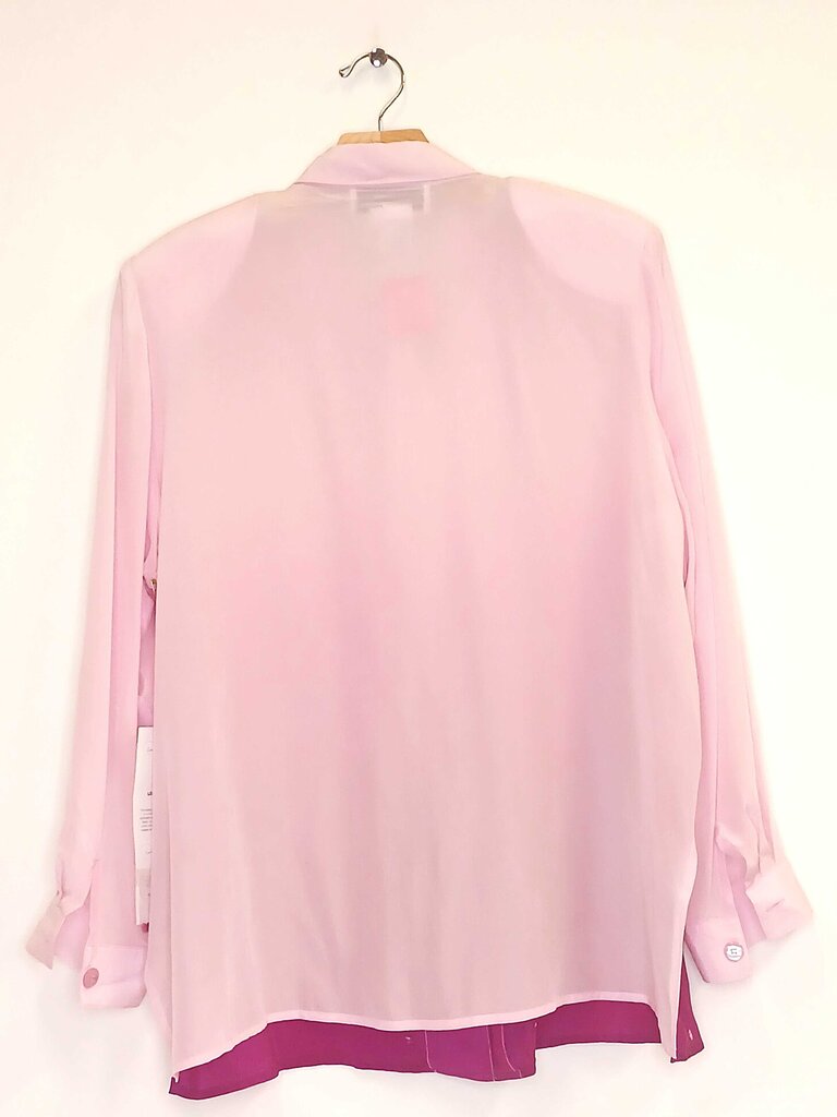 Diane Gilman Long Sleeve Button Down Blouse With Rhinestone