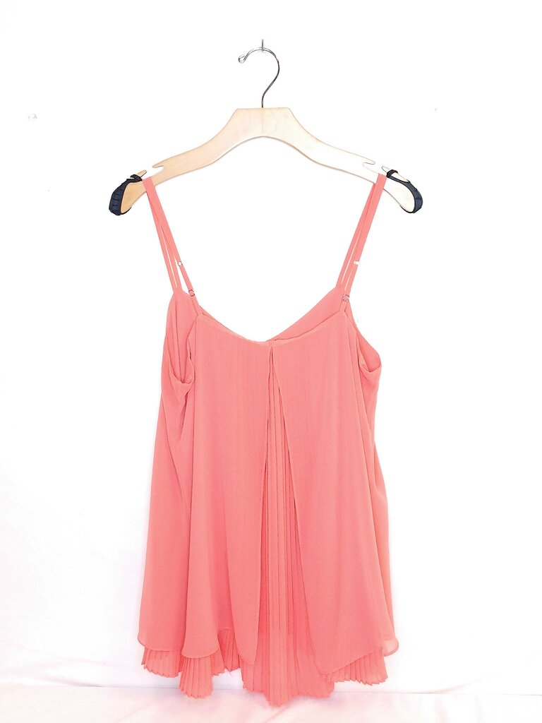 White House Black Market Sleeveless Blouse With Sheer Ends