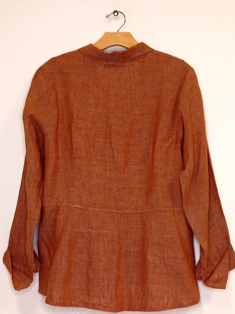 Flax 100% Linen Long Sleeve Button Up