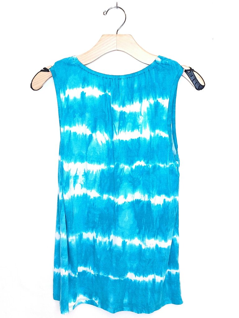 Micheal Kors V Neck Sleeveless Tie Dye Top