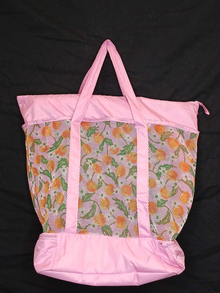 Lands End/Draper James Fish Net Water Proof Bag With Oranges