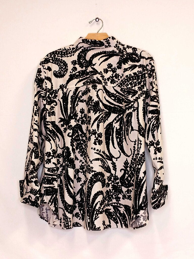 Chicos Patterned Long Sleeve Button Down