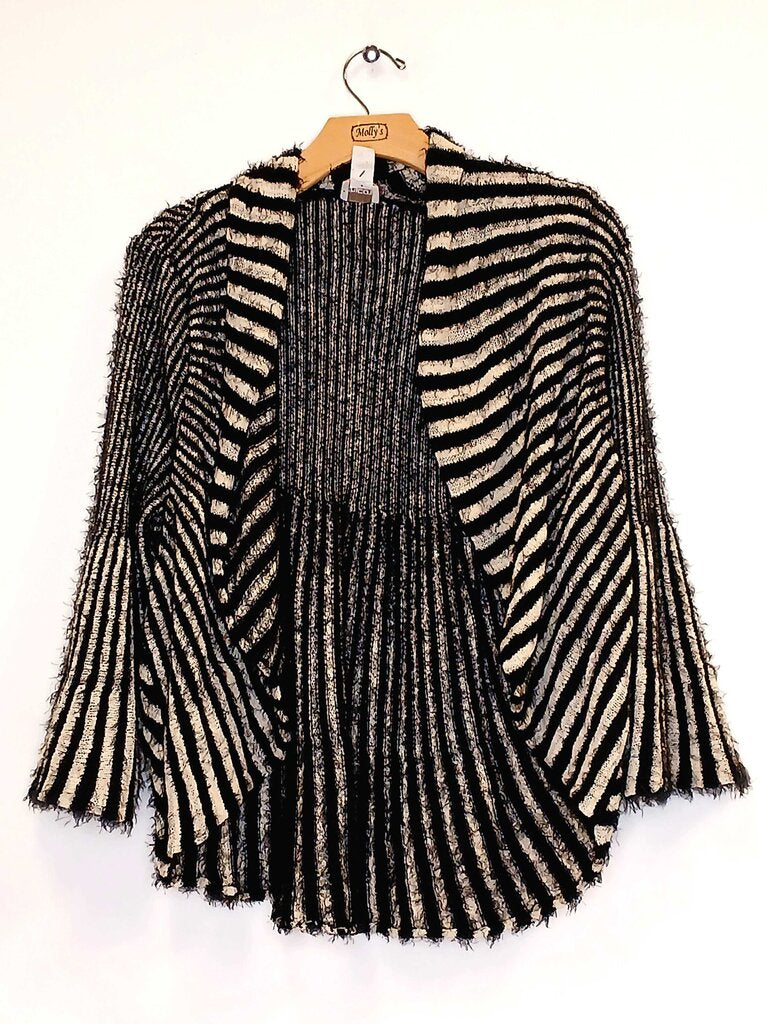 Chicos Striped Knitted Cardigan