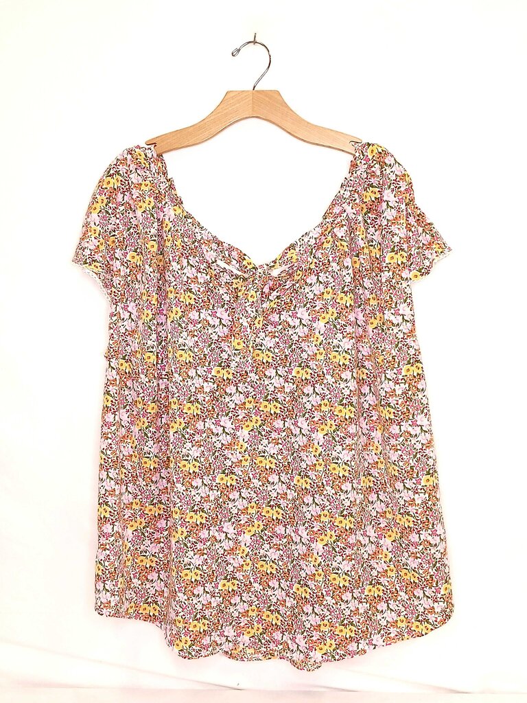 Lauren Conrad Floral Short Sleeve Blouse