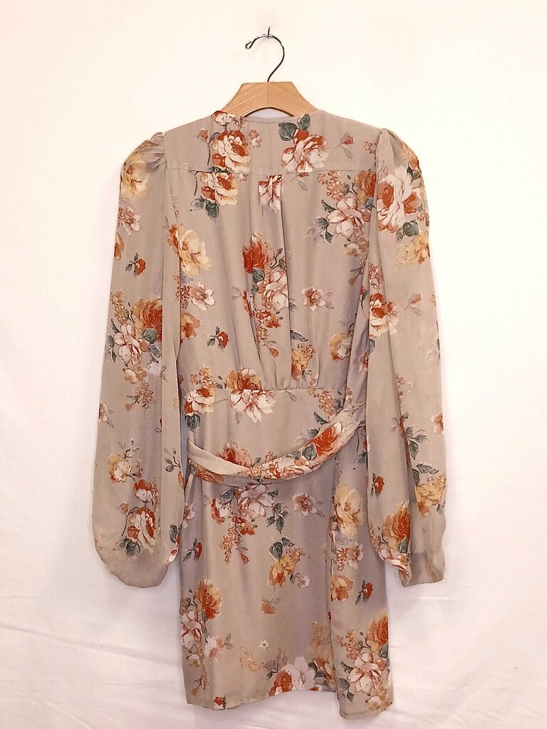 Lena Gaberielle Long Sleeve Floral Blouse Long In Back