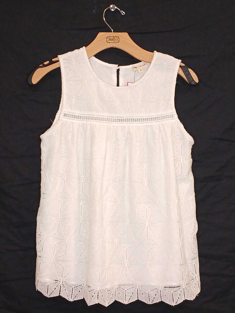 Embroidered Sleeveless Top