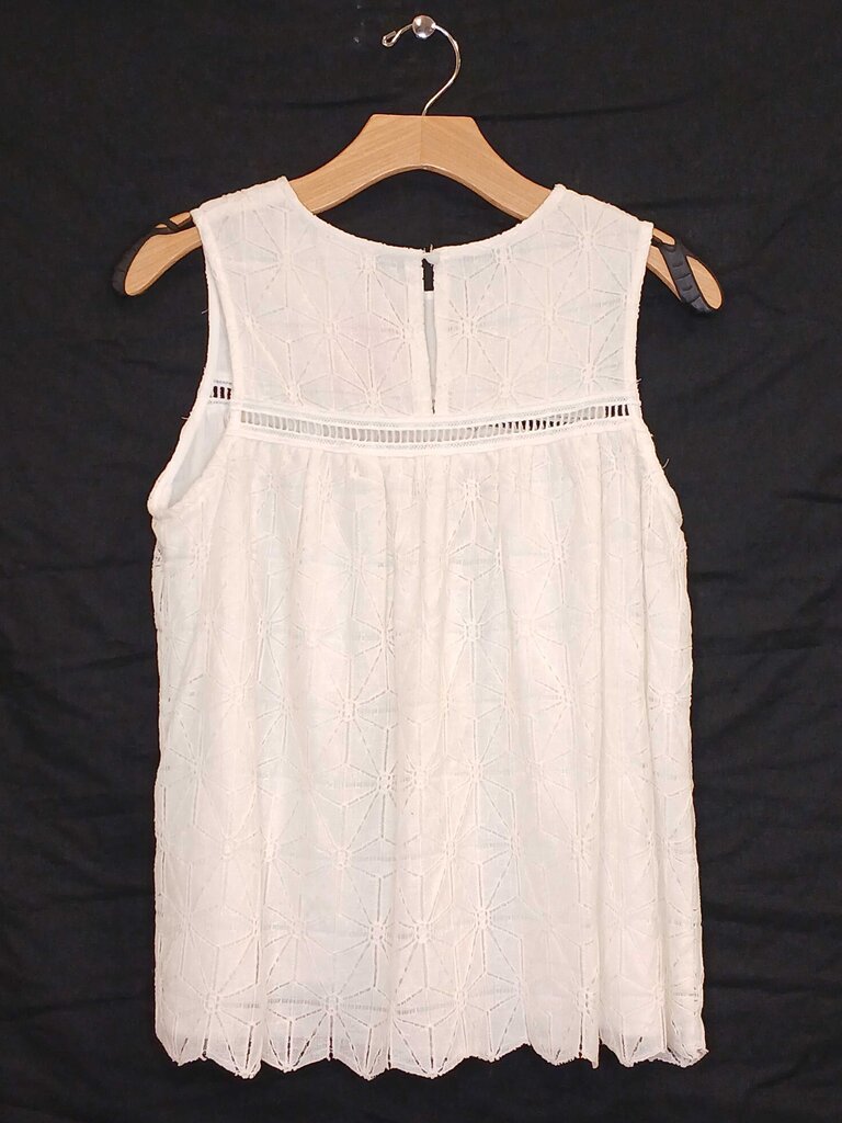 Embroidered Sleeveless Top