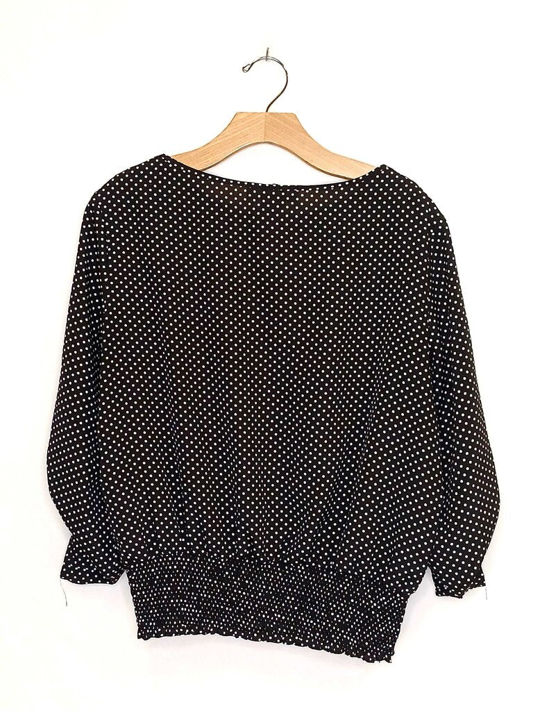 Micheal Kors Polka Dot Long Sleeve Blouse