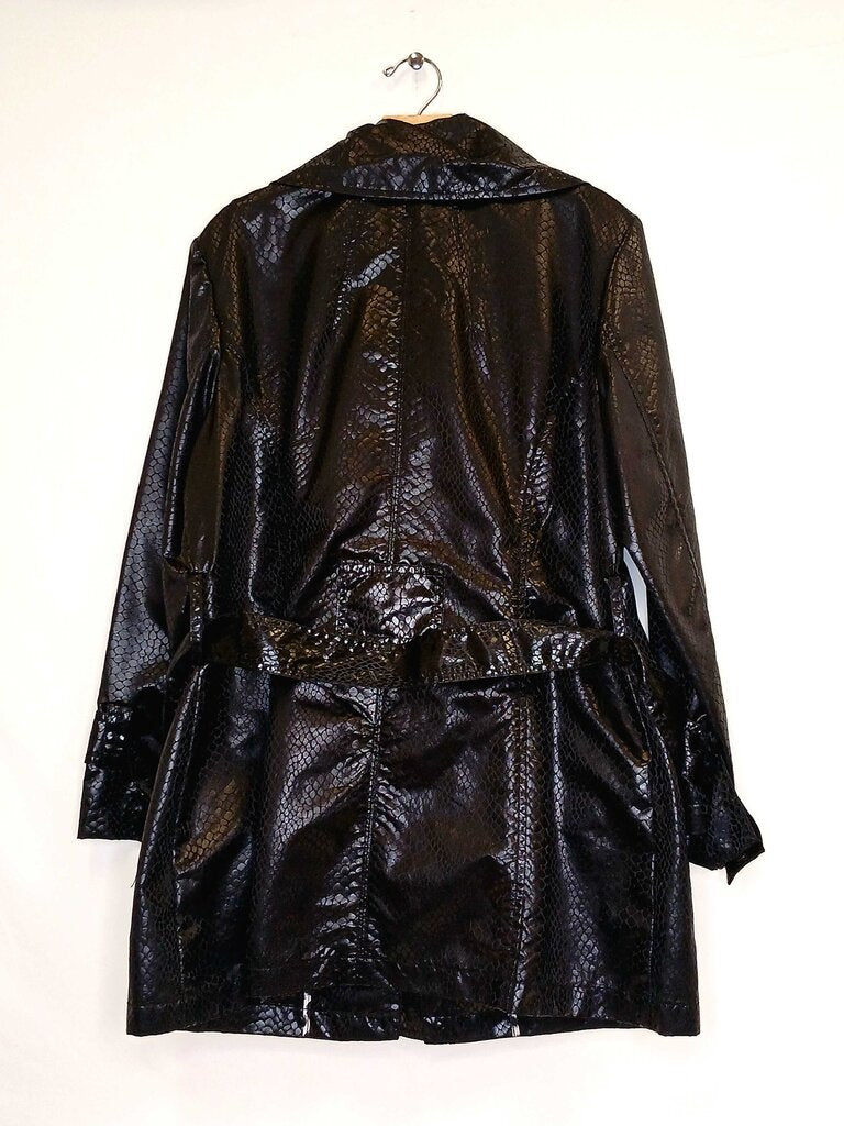 Chicos Long Sleeve Button Down Hoodless Jacket