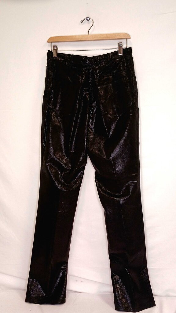 Paolo Santini 100% Leather Snake Print Sleeveless Zip Up + Leather Pants