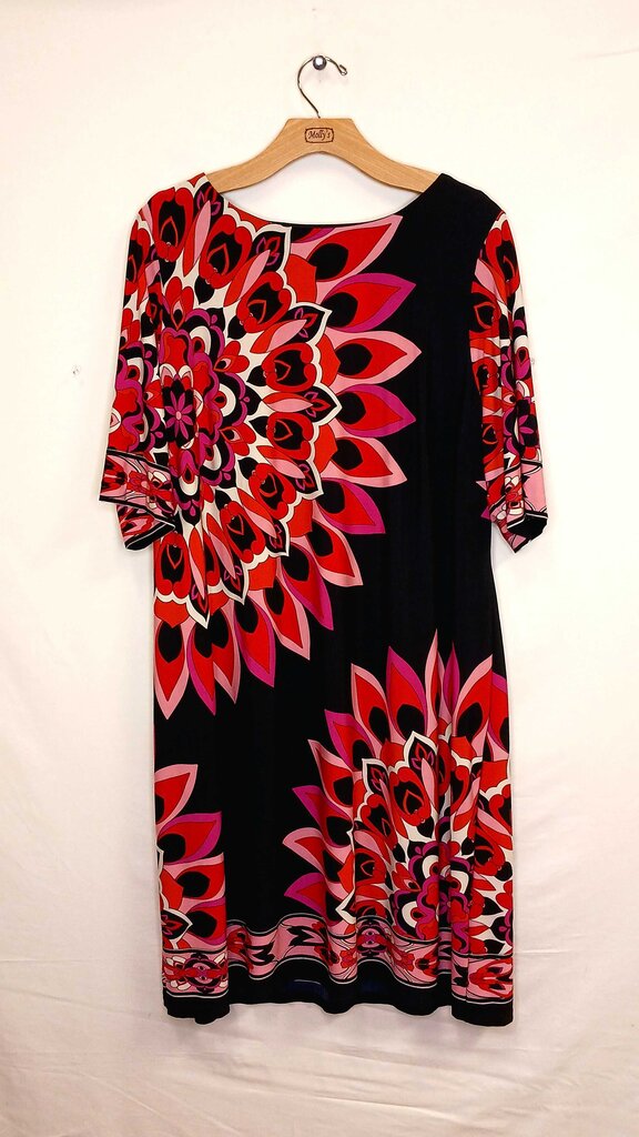 Patterened Short Sleeve Dress