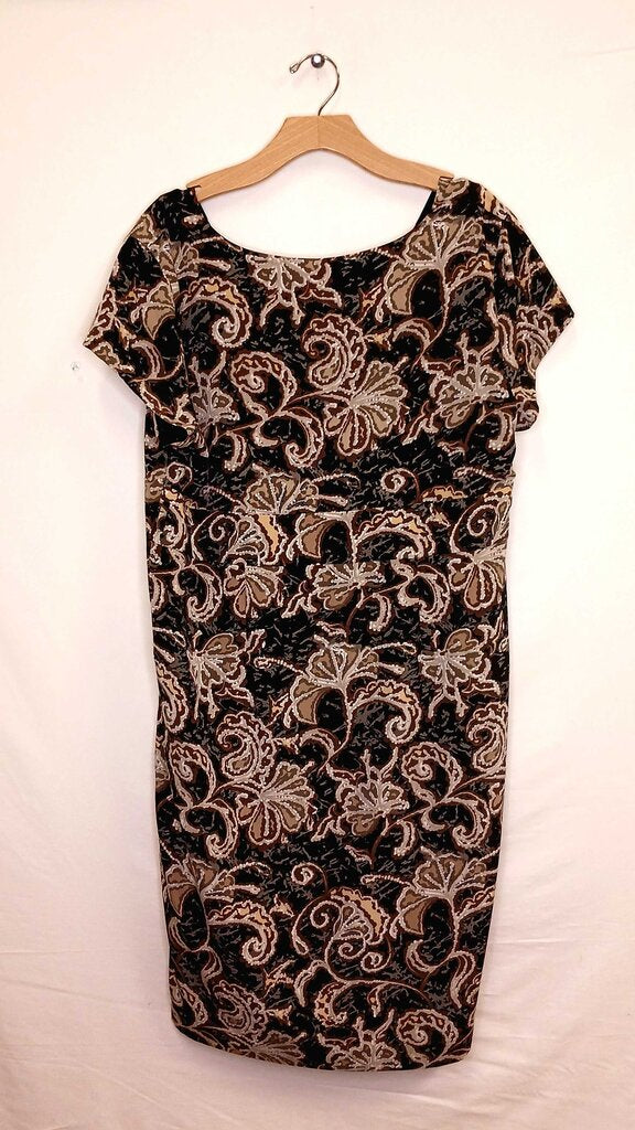 Patterned Short Sleeve Dress