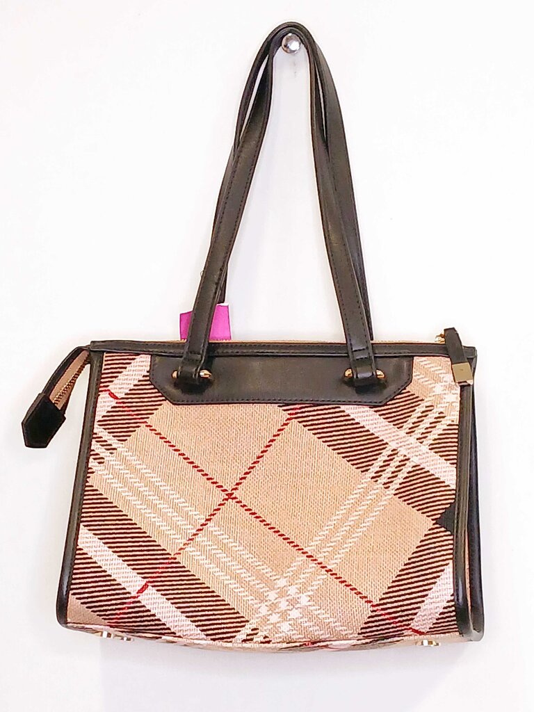 Spartina 449 Linen Exterior Plaid Shoulder Bag