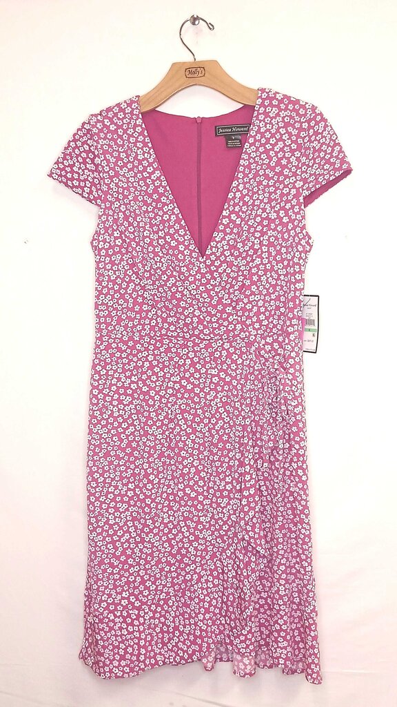 Jessica Howard Floral Short Sleeve Mid Length Dress