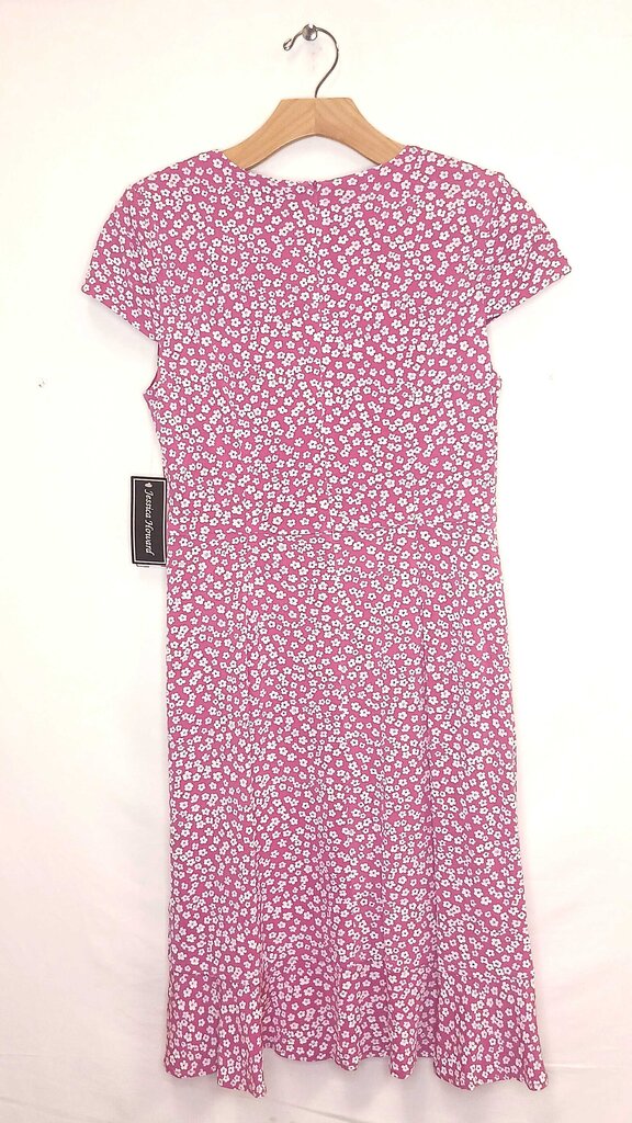 Jessica Howard Floral Short Sleeve Mid Length Dress