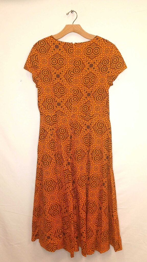 Ashro Patterned Short Sleeve Dress