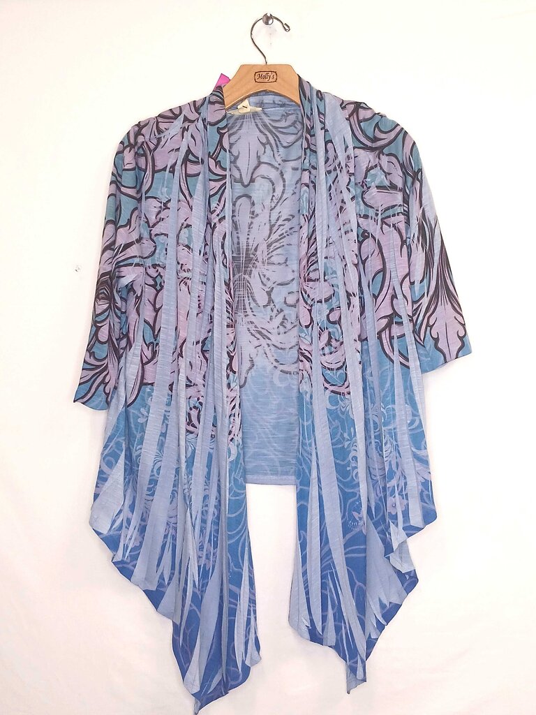 Patterned 3/4 Sleeve Cardigan