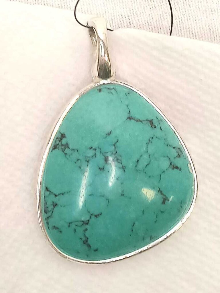Faux Turquoise Pendant