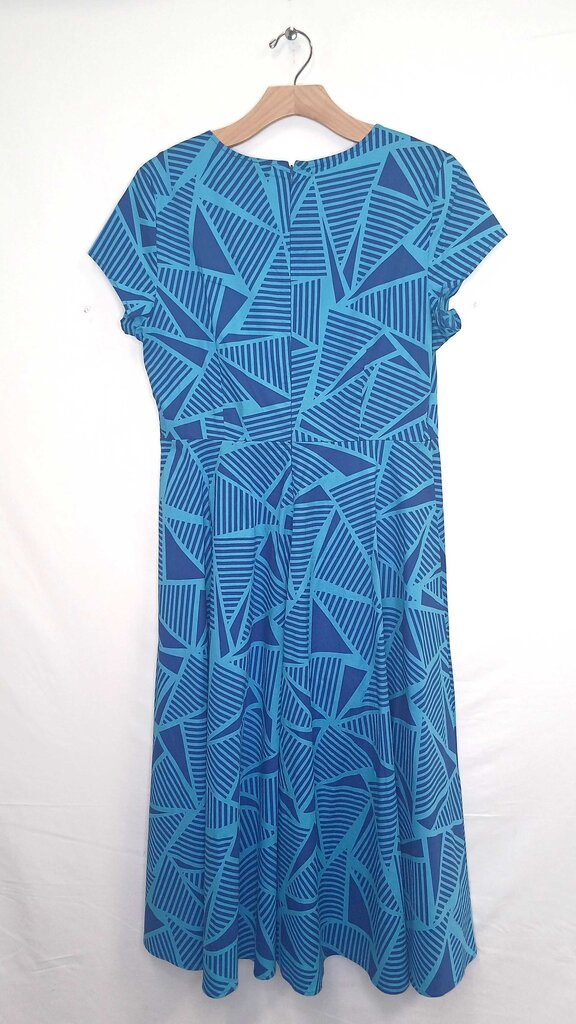 Patterned Short Sleeve Dress