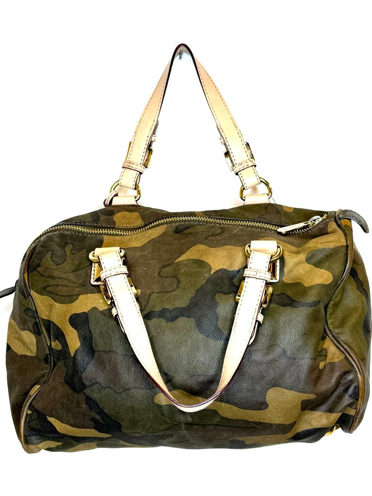 Micheal Kors RARE Grayson Camouflage Leather Satchel