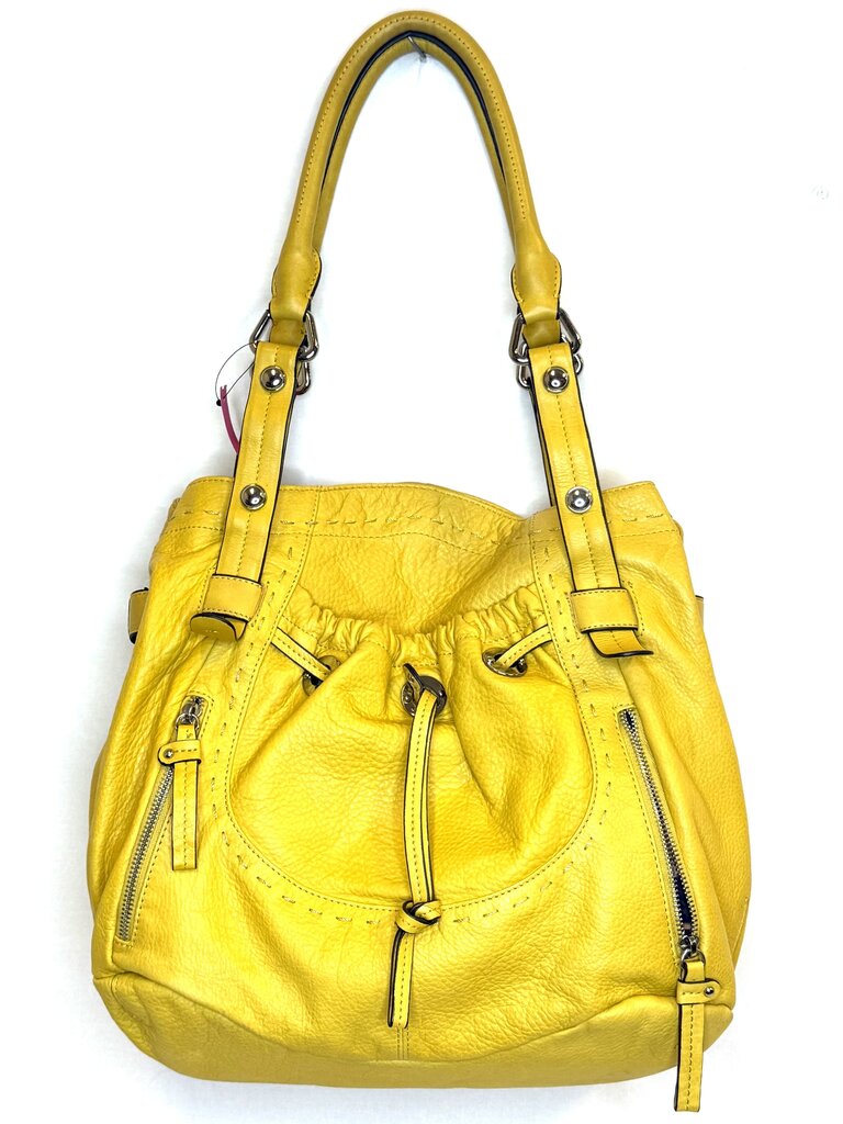 B. Makowsky Pebbled Leather Shoulder Purse
