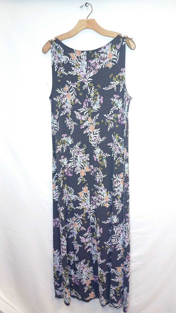 J Jill Floral Sleeveless Maxi Dress