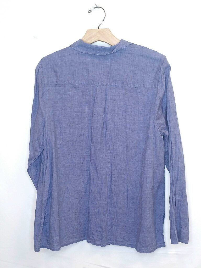 J Jill Linen Long Sleeve Button Down
