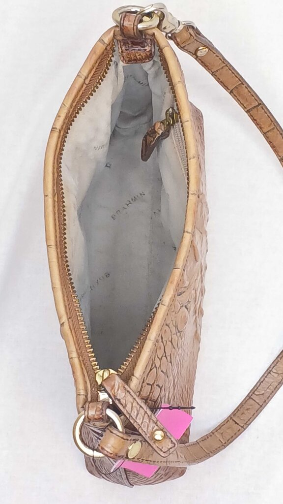 Brahmin Croc Embossed Mini Shoulder Bag