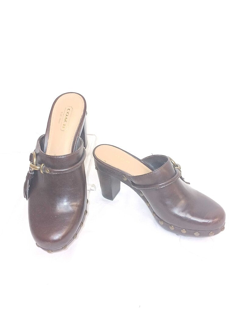 Coach Leather Coach Mules