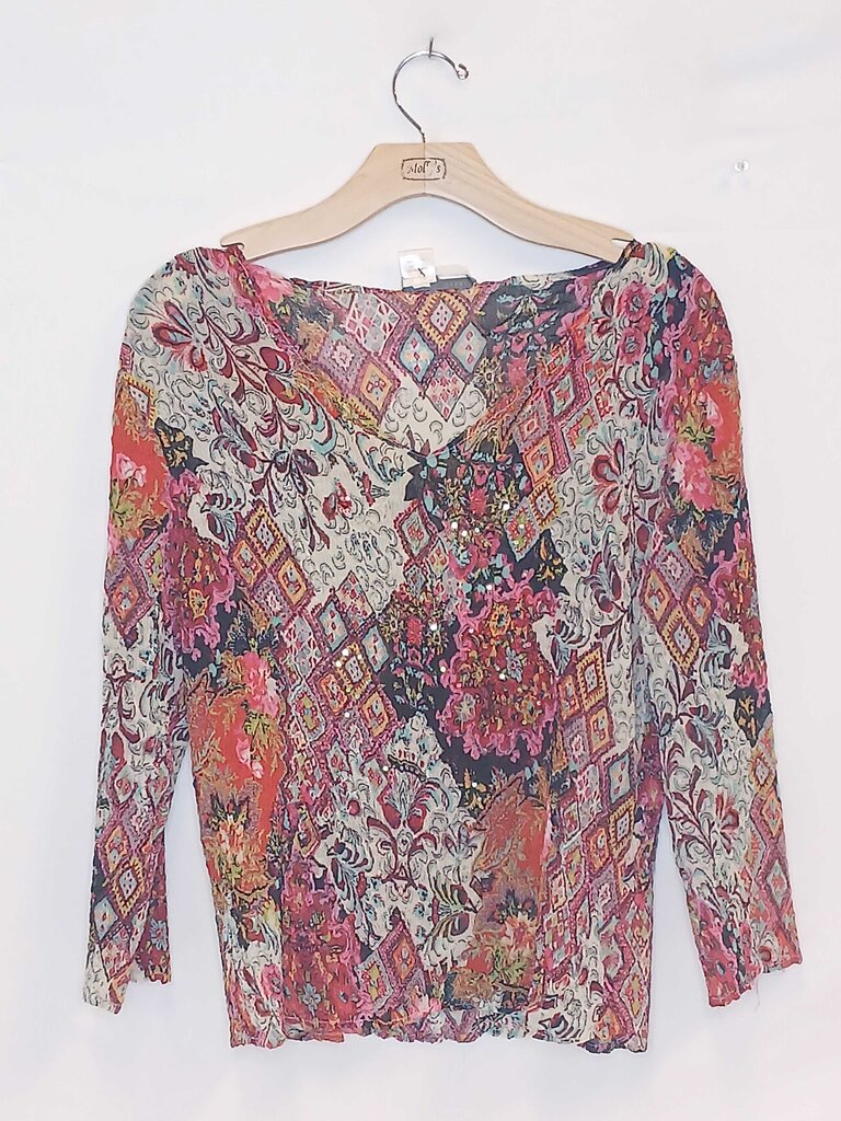 Alberto Makali Long Sleeve Patterned Top