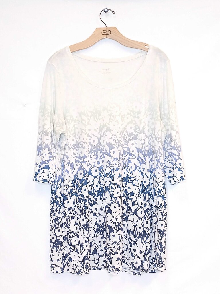 Pure Jill Floral 3/4 Sleeve Top