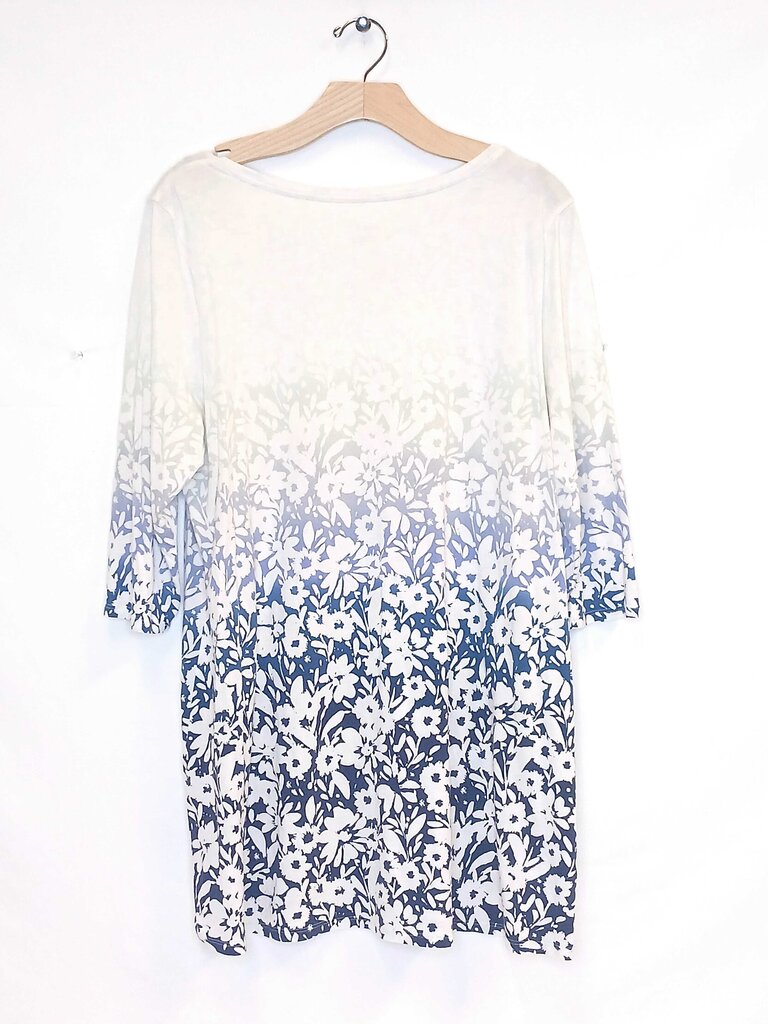 Pure Jill Floral 3/4 Sleeve Top