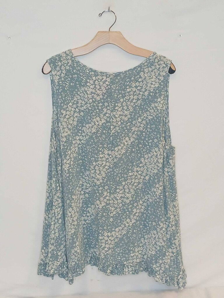 Floral Patterned Sleeveless Top