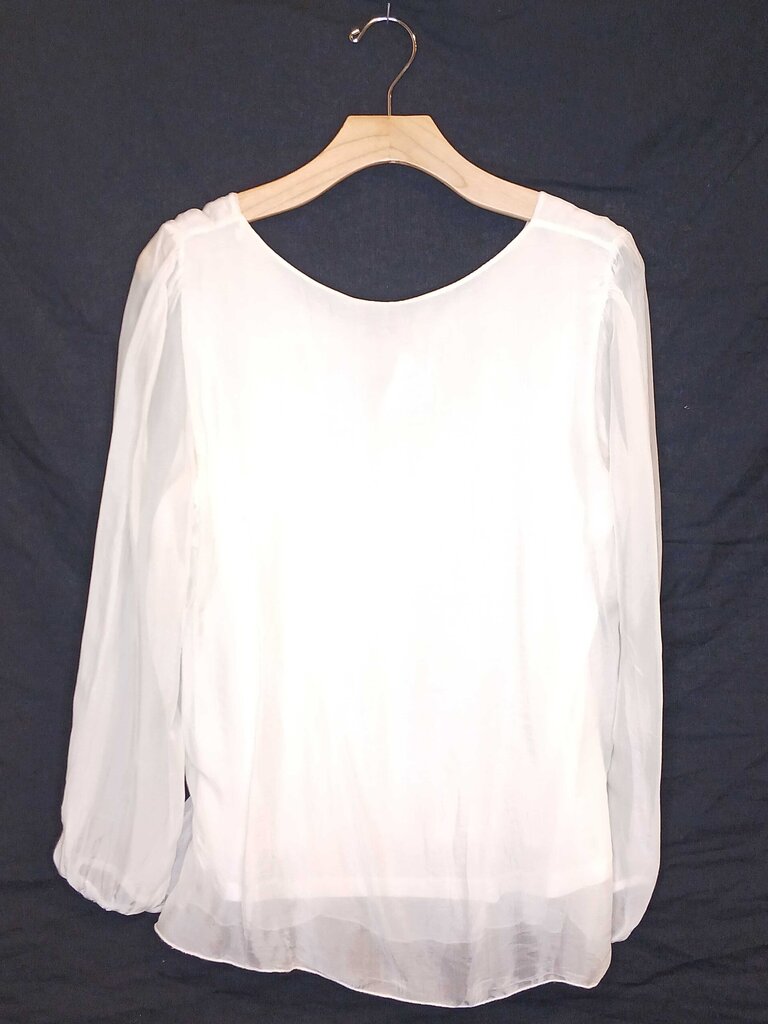 Elena Baldi Silk Flower Embroidered Blouse