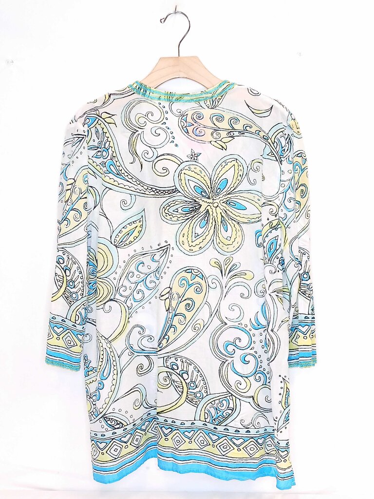 Chicos Beaded Collar Top