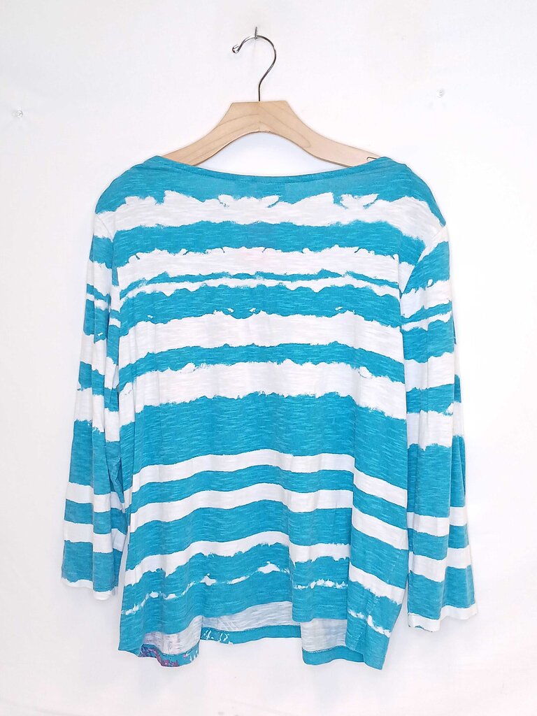 Chicos Sleeve Striped Shirt