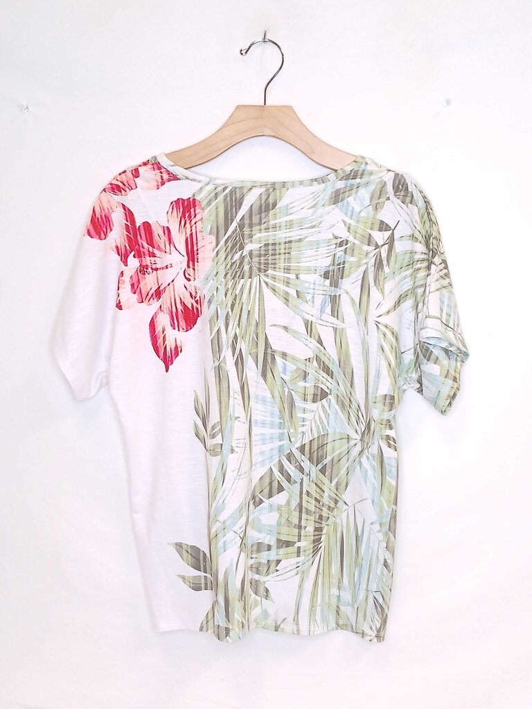 Chicos Floral Short Sleeve Top