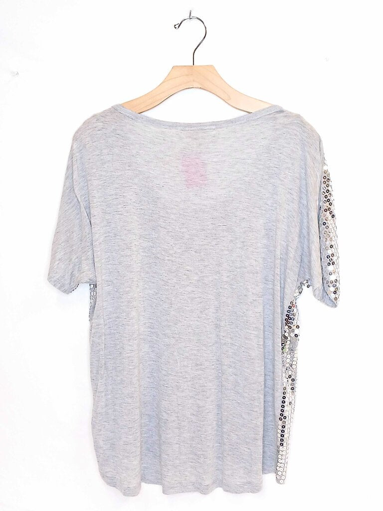 Michael Kors Short Sleeve Sequin Top