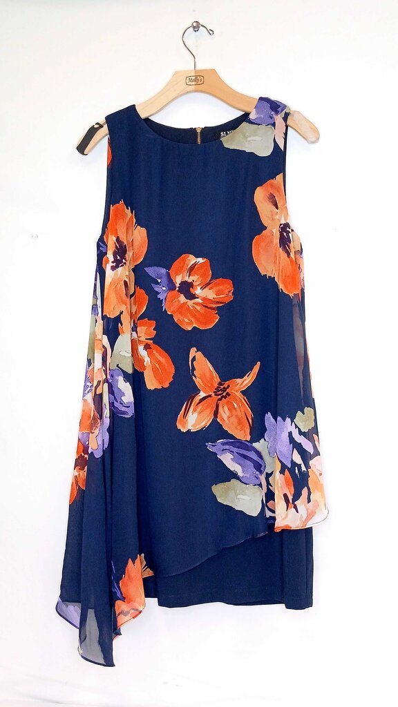 SLNY Sleeveless Floral Dress