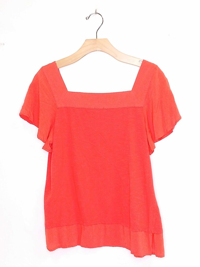 Vince Camuto Short Ruffle Sleeve Top