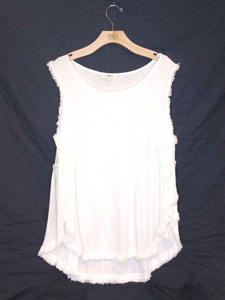 Umgee Sleeveless Top Ruffled