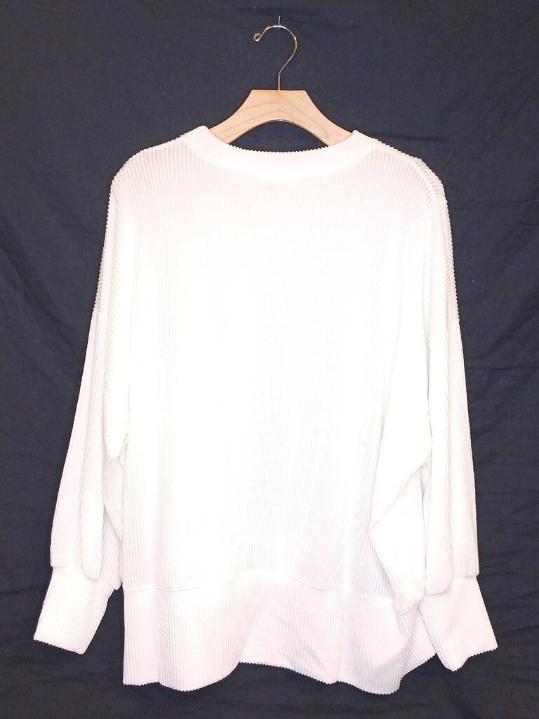 Tres Bien Long Sleeve Ribbed Sweater