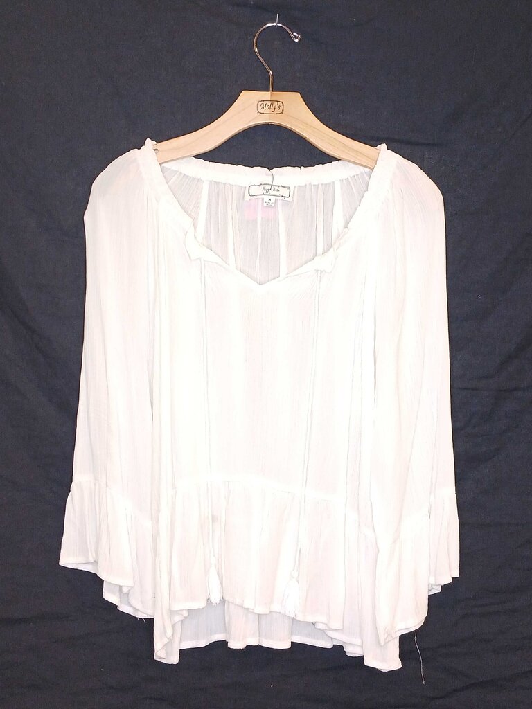 Hippie Rose Long Sleeve Flowy Tunic Top