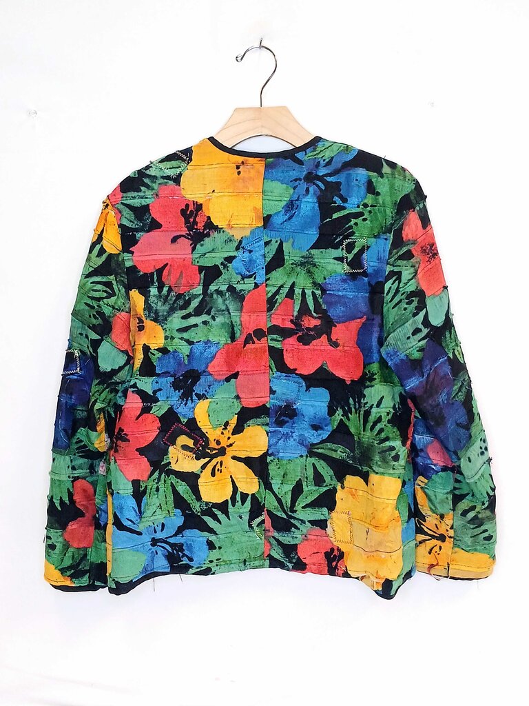 All Brand Floral Print Open Jacket
